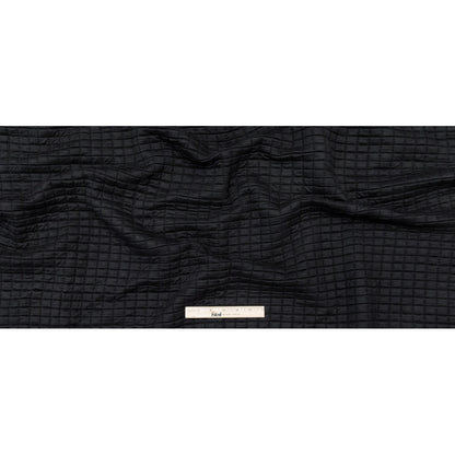 Black Quilted Rayon Knit with Filler and Polyester Knit Backing Full