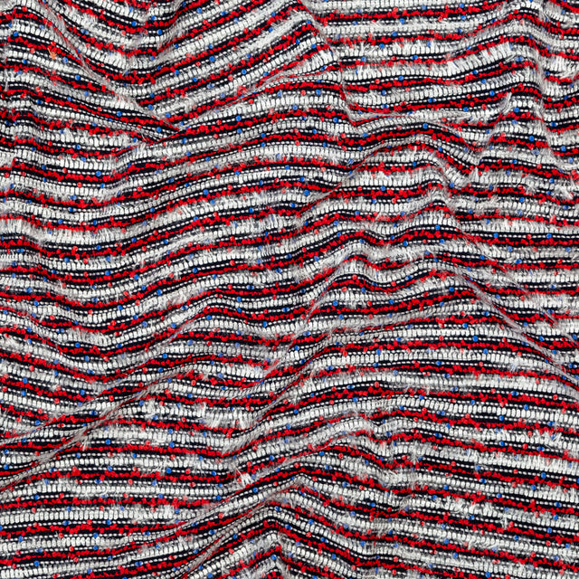 Red, White and Blue Blended Wool Tweed