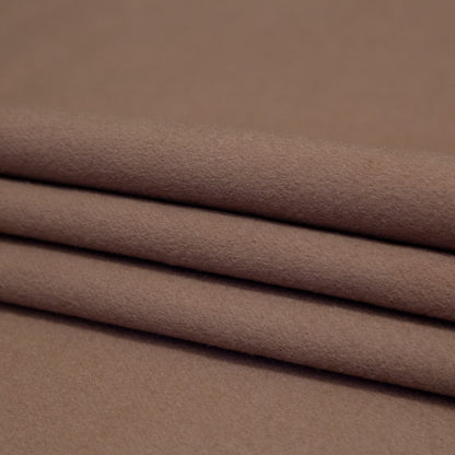 Heathered Beige and Chanterelle Double Faced Cashmere Coating Folded