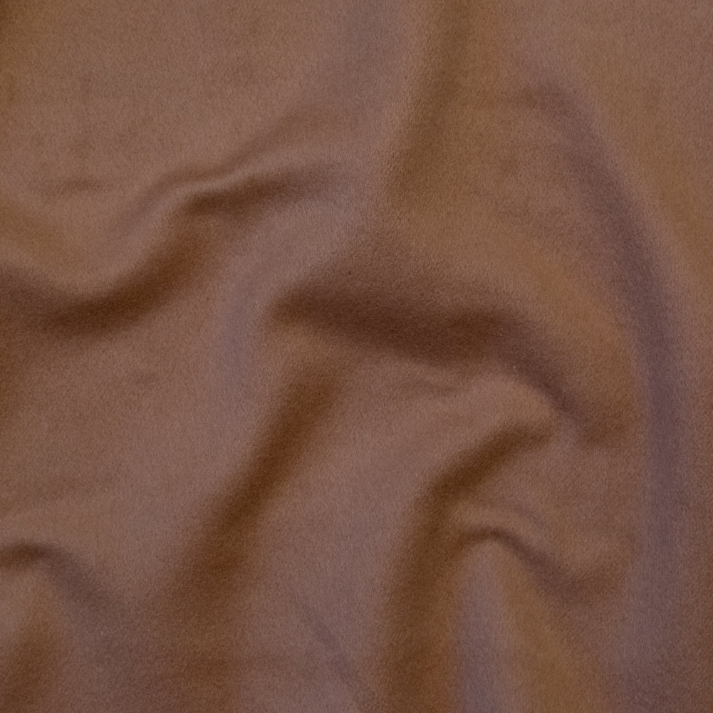 Heathered Beige and Chanterelle Double Faced Cashmere Coating