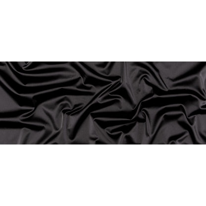 Black Stretch Twill Back Satin Full