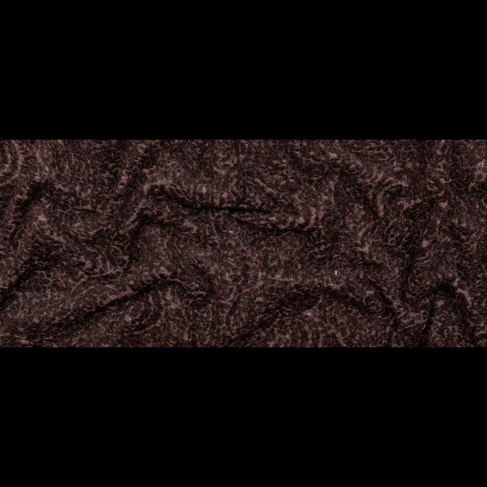 Black and Gray Fuzzy Wool Knit Full