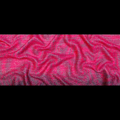 Raspberry Sorbet, Black and Metallic Silver Striped Woven Full