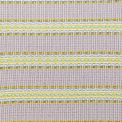 Blue, Jade and Yellow Awning Striped Cotton Tweed