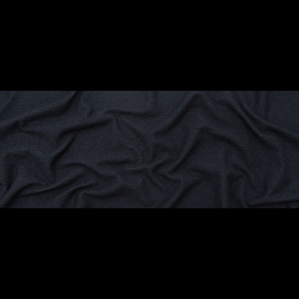 Navy Wool Boucle with a Cotton Backing Full