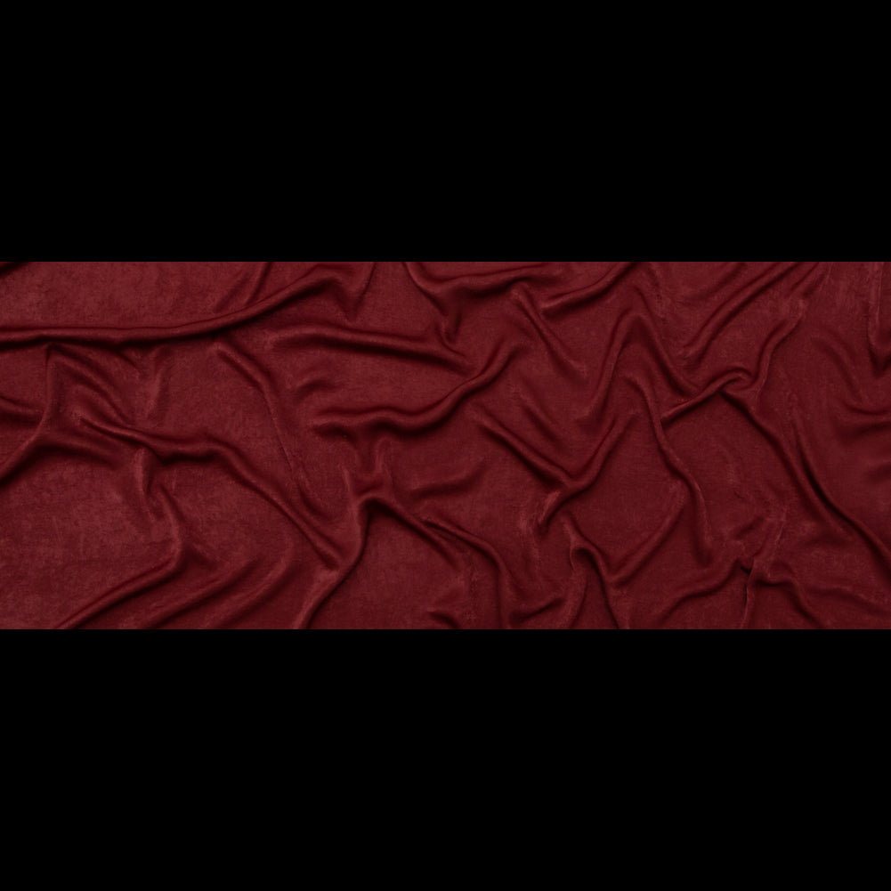 Italian Tawny Port Hammered Polyester Charmeuse Full