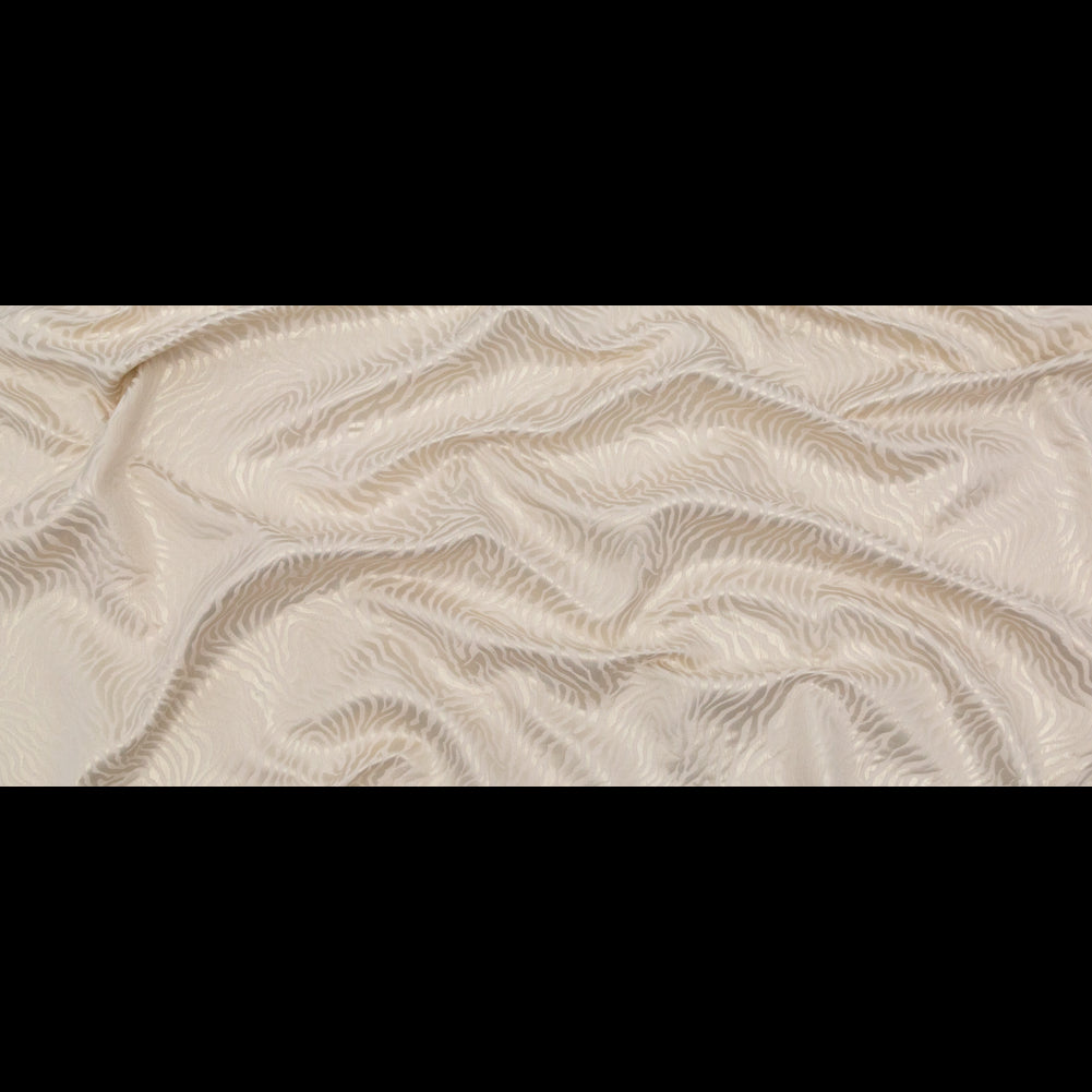 Metallic Whisper White Zebra Cotton Jacquard Full