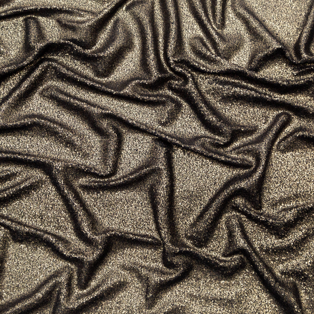 Black French Terry with Metallic Gold Foil