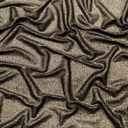 Black French Terry with Metallic Gold Foil