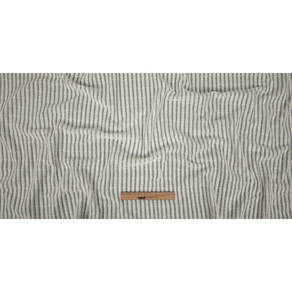 Snow White Embroidered Stripes Crinkled Chiffon Full