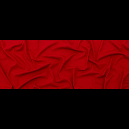 Italian Scarlet Stretch Wool Crepe Full