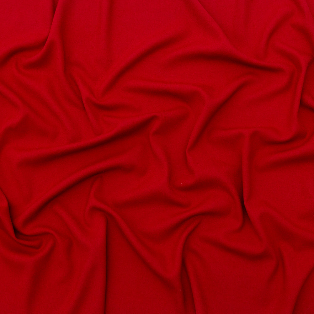 Italian Scarlet Stretch Wool Crepe