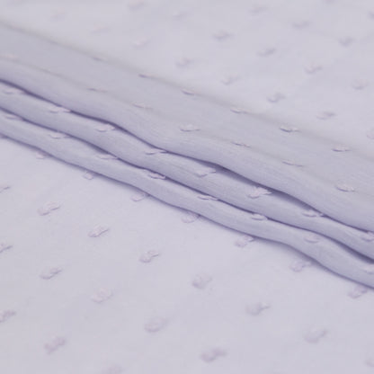 Italian Evening Haze Cotton Swiss Dot Folded