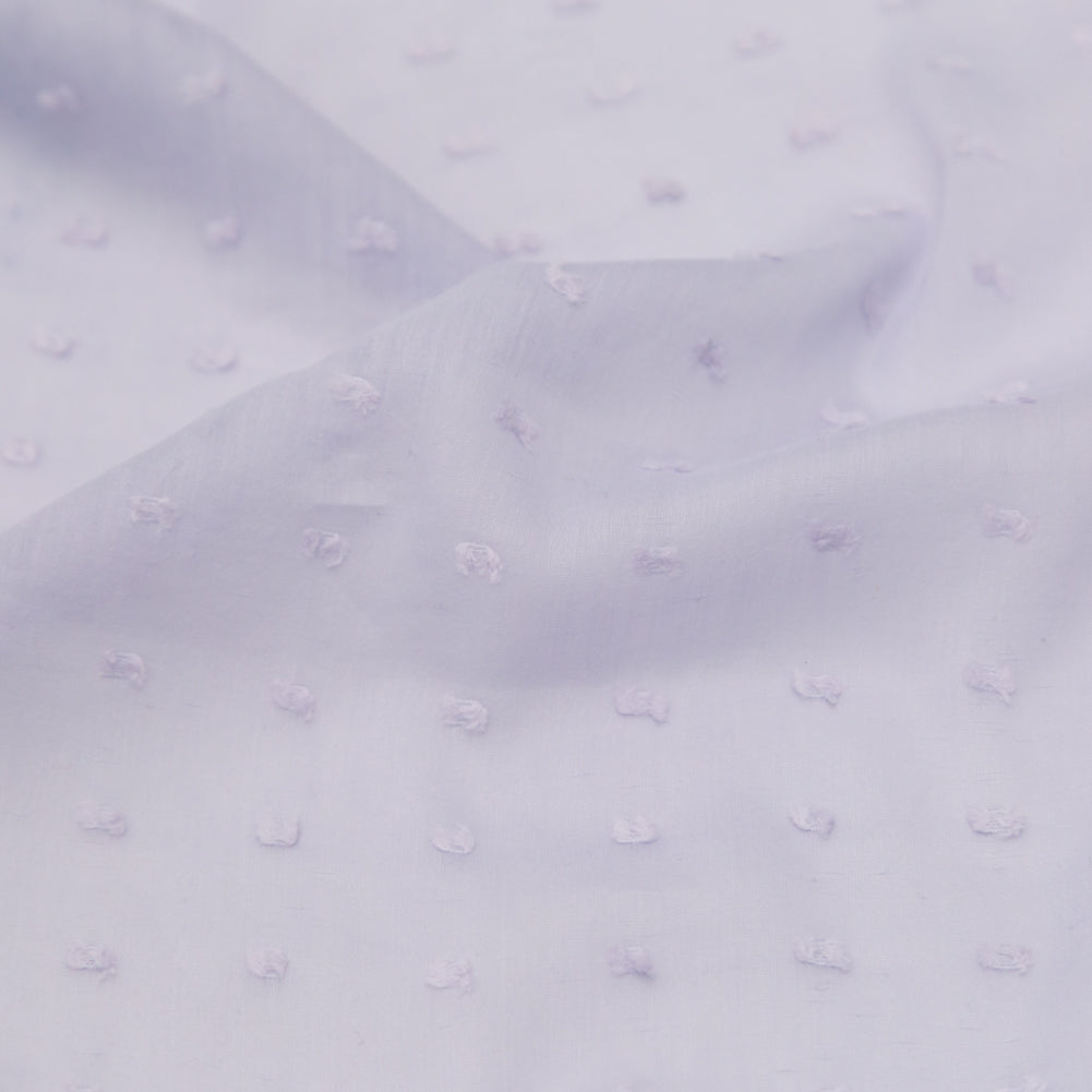Italian Evening Haze Cotton Swiss Dot Detail