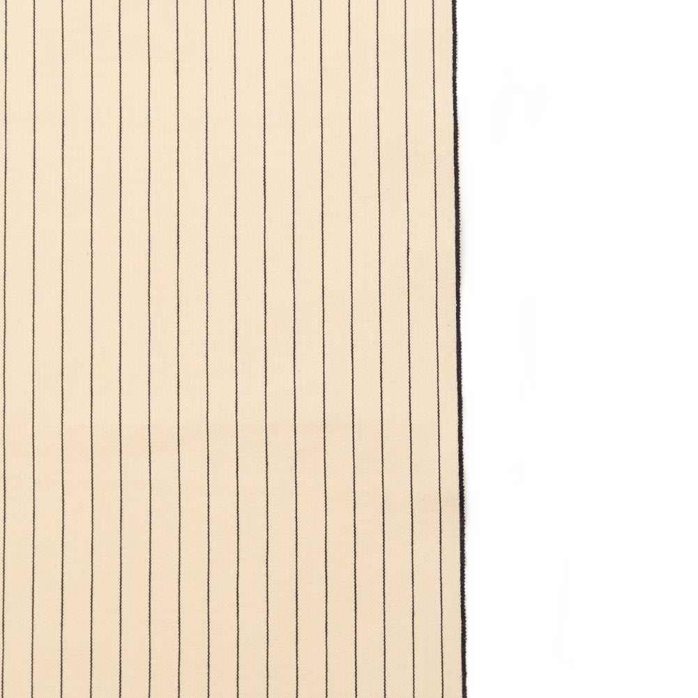 Rag & Bone Beige and Black Pencil Striped Selvedge Denim Detail