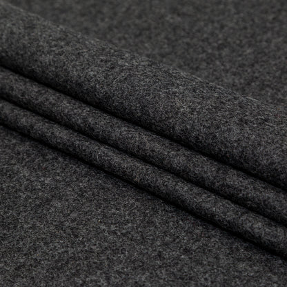 Rag & Bone Heathered Charcoal Felted Wool Coating Folded