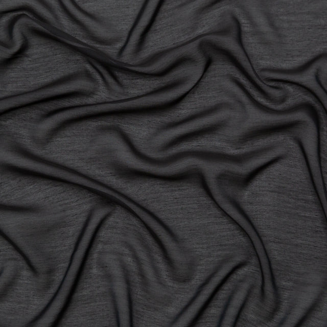 Rag & Bone Black Cotton and Rayon Voile