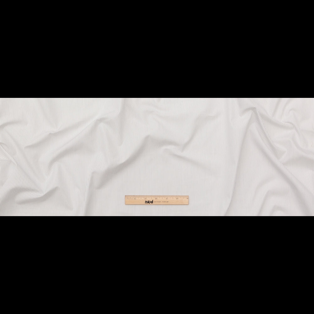 Rag & Bone White and Blue Pinstriped Cotton Shirting Full