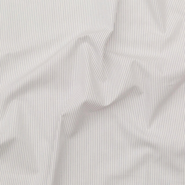 Rag & Bone White and Blue Pinstriped Cotton Shirting