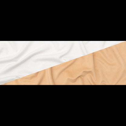 Italian Beige Faux Camel Hair Coating with White Jersey Backing Full
