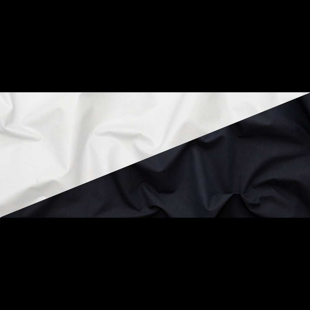 Rag & Bone Black Cotton Twill with White Diamond Patterned Laminate Folded