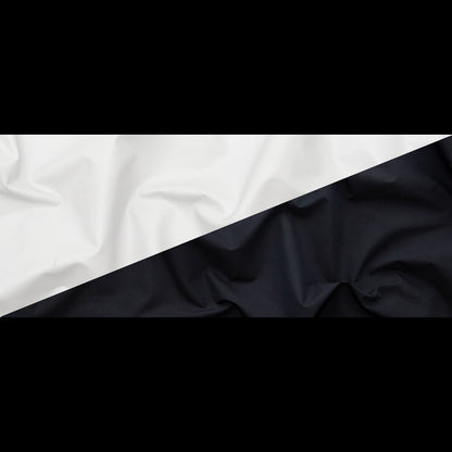 Rag & Bone Black Cotton Twill with White Diamond Patterned Laminate Folded