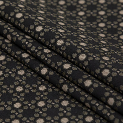 Rag & Bone Black, Bronze and Green Geometric Stretch Jacquard Folded