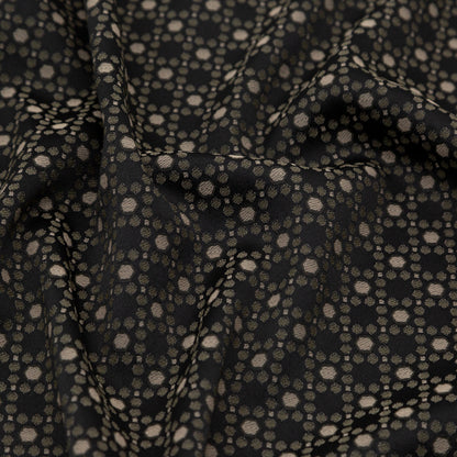 Rag & Bone Black, Bronze and Green Geometric Stretch Jacquard Detail