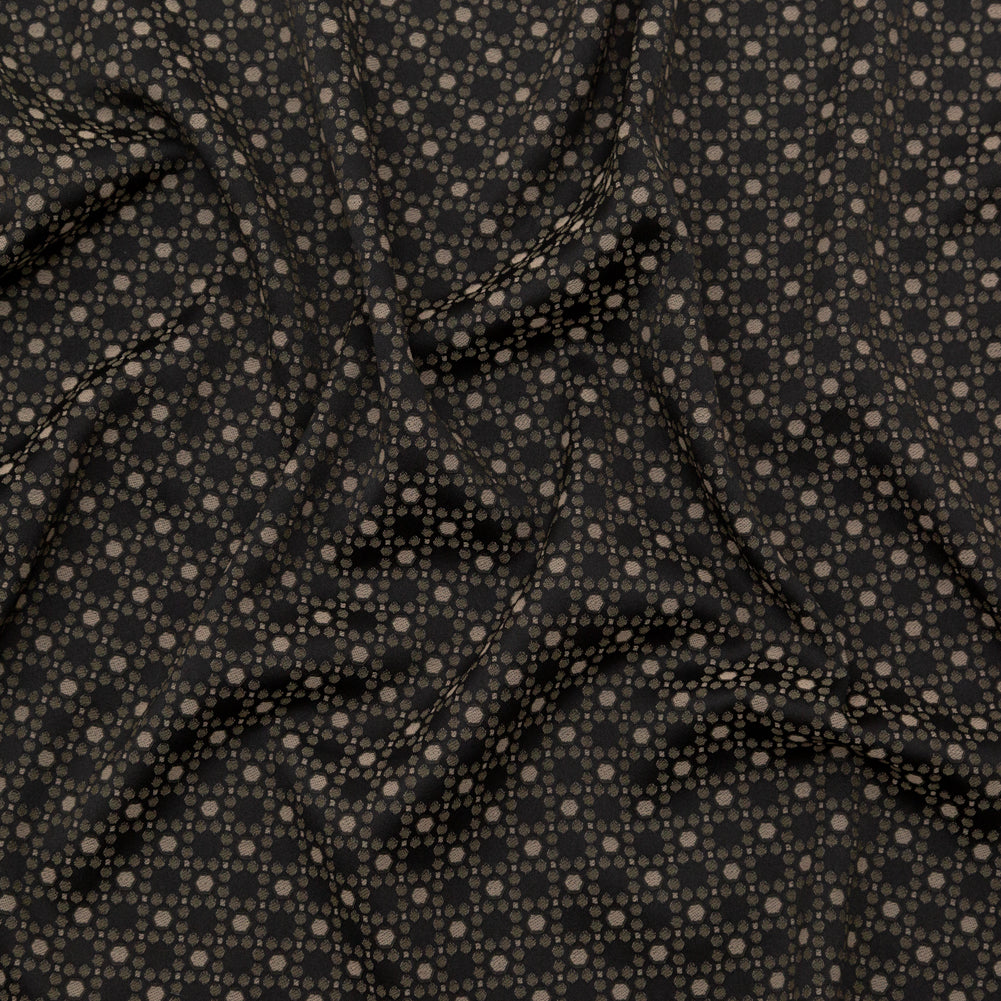 Rag & Bone Black, Bronze and Green Geometric Stretch Jacquard