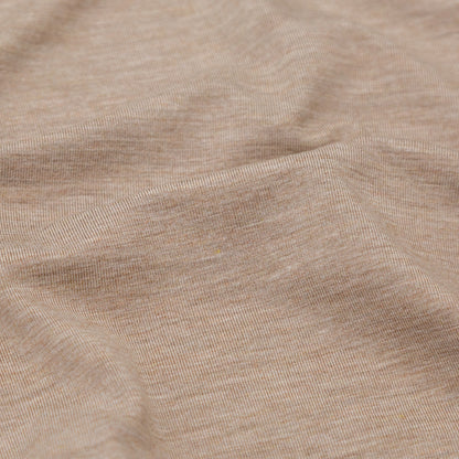 Italian Heather Taupe Stretch Viscose Jersey Detail