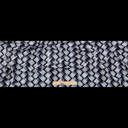 Compression Swimwear Tricot, UV Protective with Aloe Vera Microcapsules - Gunmetal Metal Basketweave - Caye Collection Full