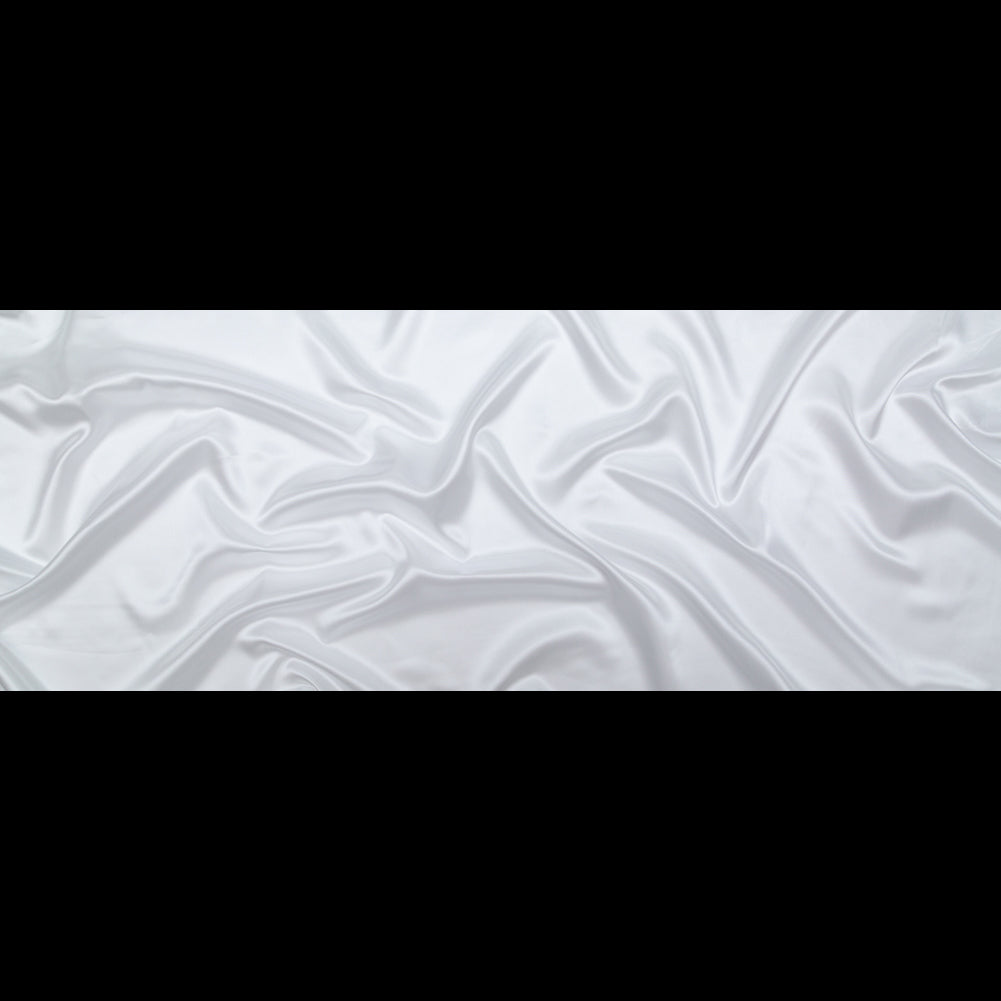 Acetate Twill Lining - White - Granada Collection Folded