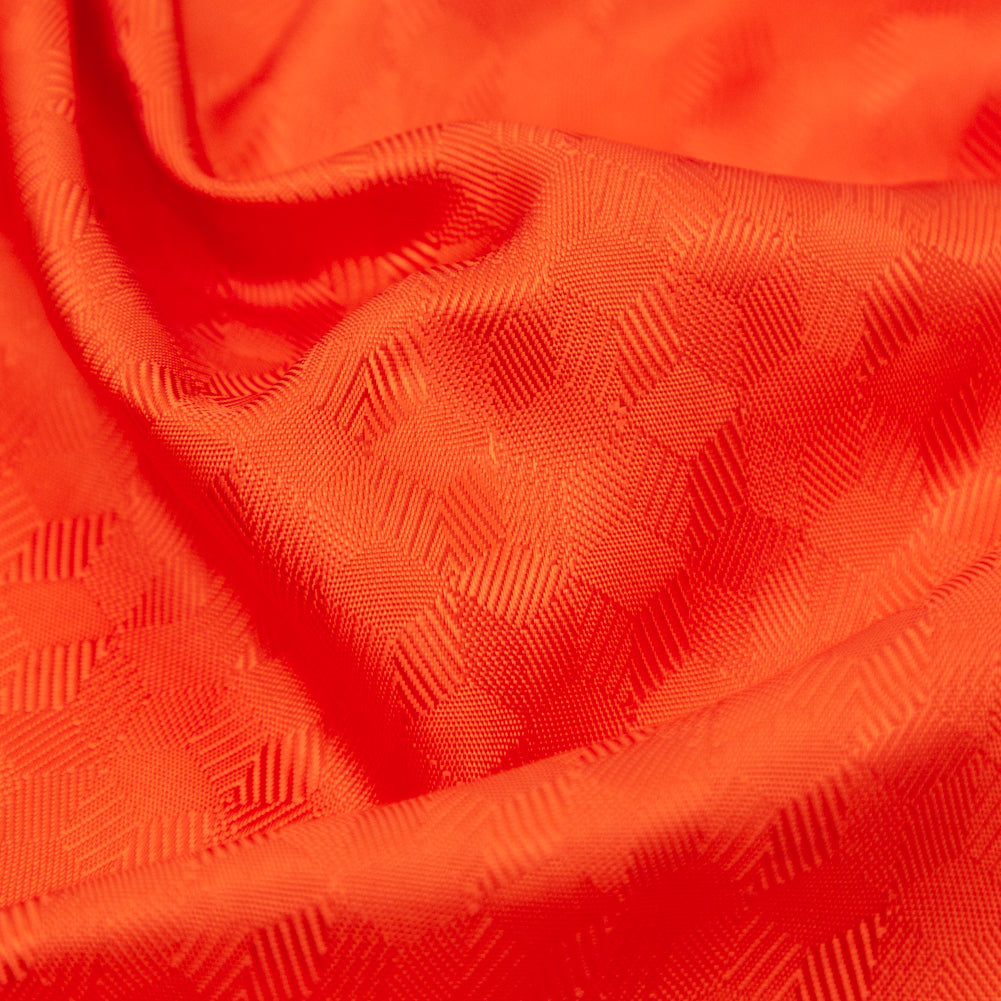 Tangerine Geometric Jacquard Lining Full