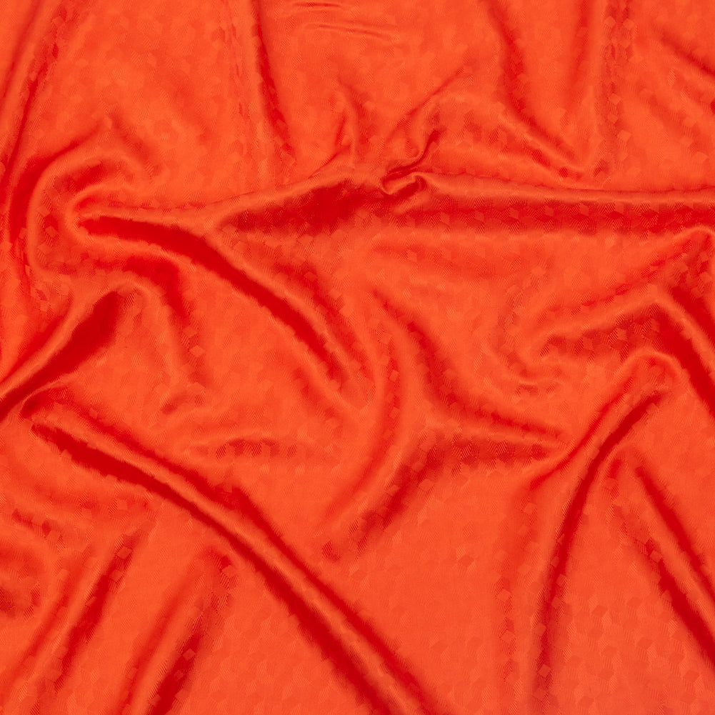 Tangerine Geometric Jacquard Lining