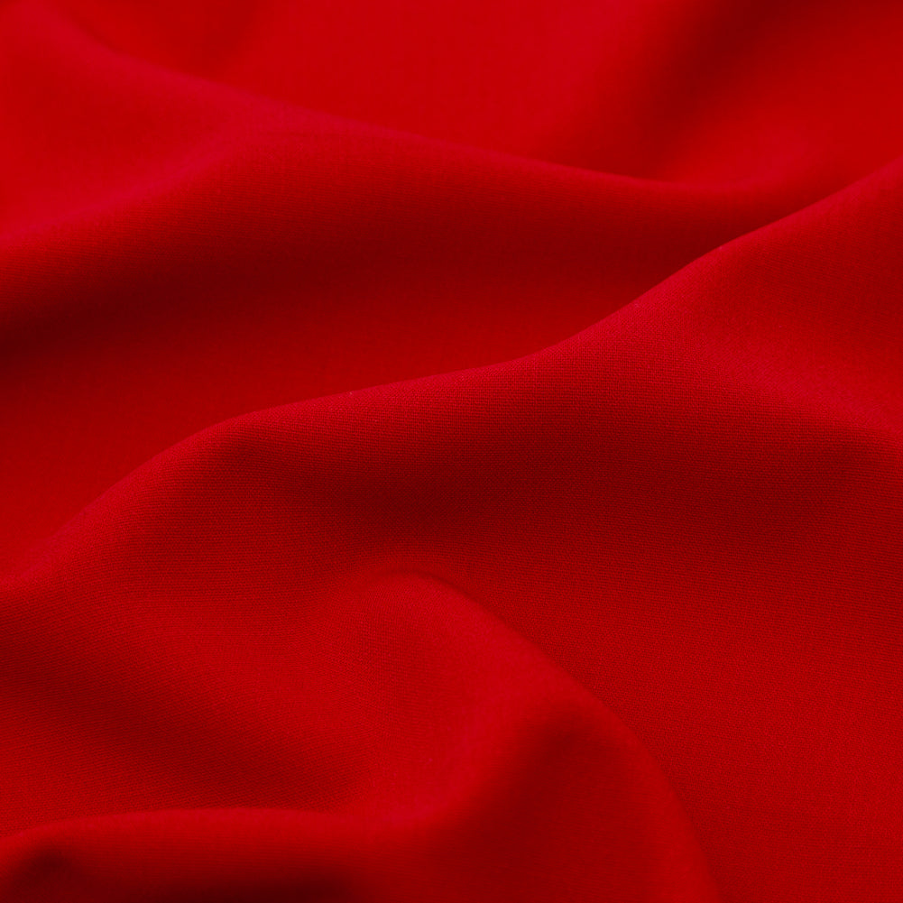 Ralph Lauren Red Stretch Double Faced Wool Crepe Detail