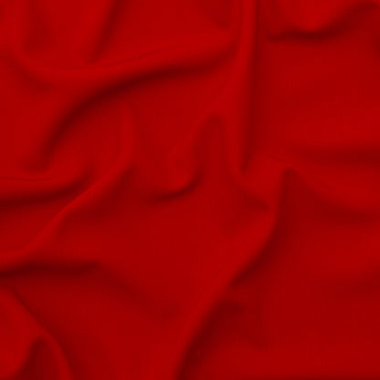 Ralph Lauren Red Stretch Double Faced Wool Crepe