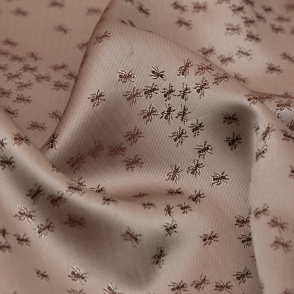Ants Jacquard Lining - Taupe Full