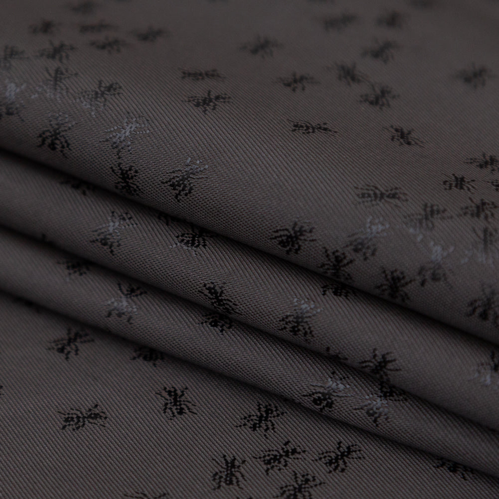Ants Jacquard Lining - Black Detail