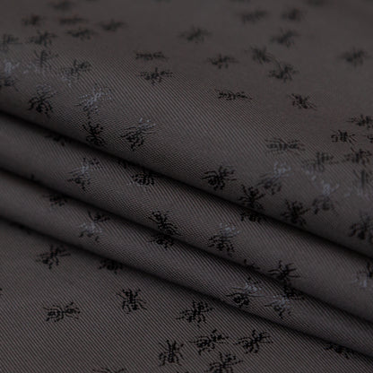 Ants Jacquard Lining - Black Detail