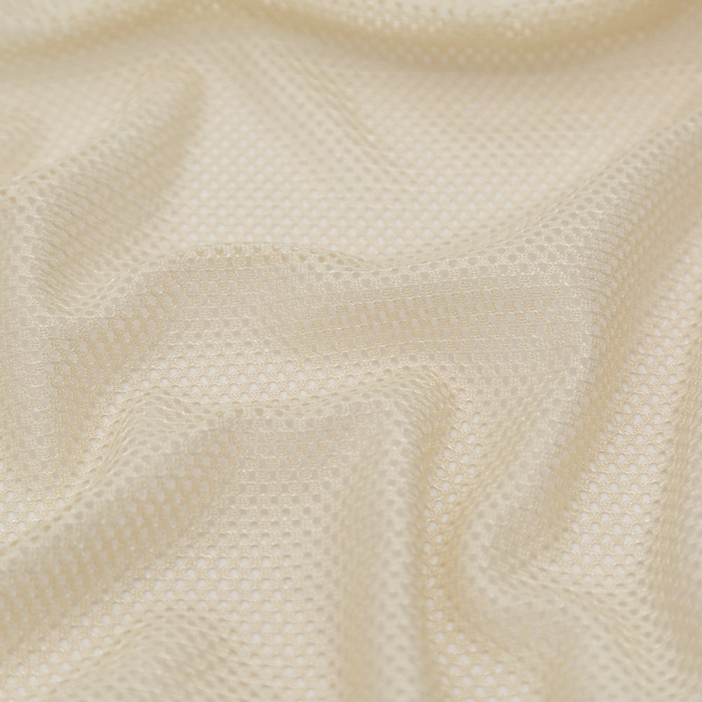 Radiant Beige Polyester Netting Detail