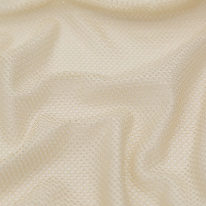 Radiant Beige Polyester Netting Detail