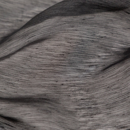 Italian Black Metallic Screen Linen Detail