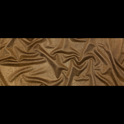 Italian Metallic Gold and Black Knit Pique Folded