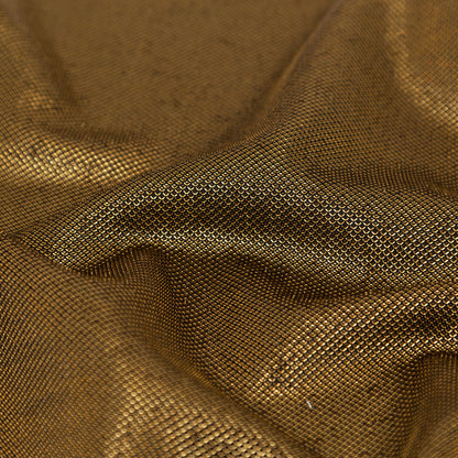 Italian Metallic Gold and Black Knit Pique Full