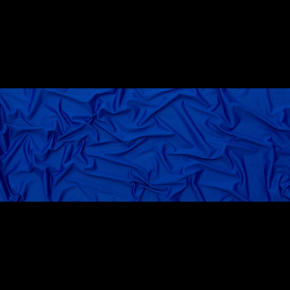 Cobalt Blue Perforated Polyester Knit Full