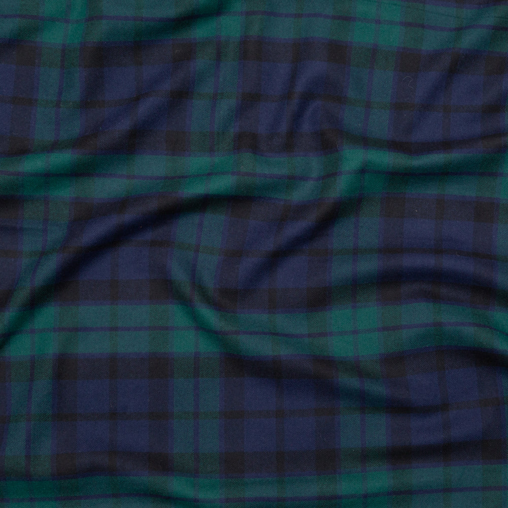 Black Watch Plaid Cotton Flannel