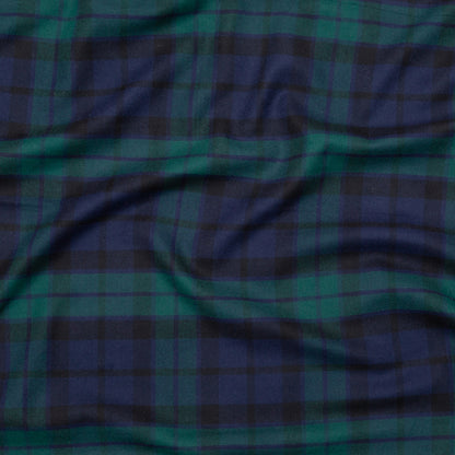 Black Watch Plaid Cotton Flannel
