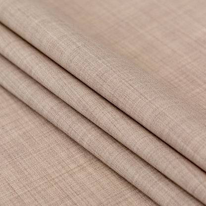 Italian Heather Hazel Stretch Wool Suiting Folded