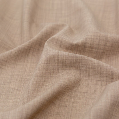 Italian Heather Hazel Stretch Wool Suiting Detail