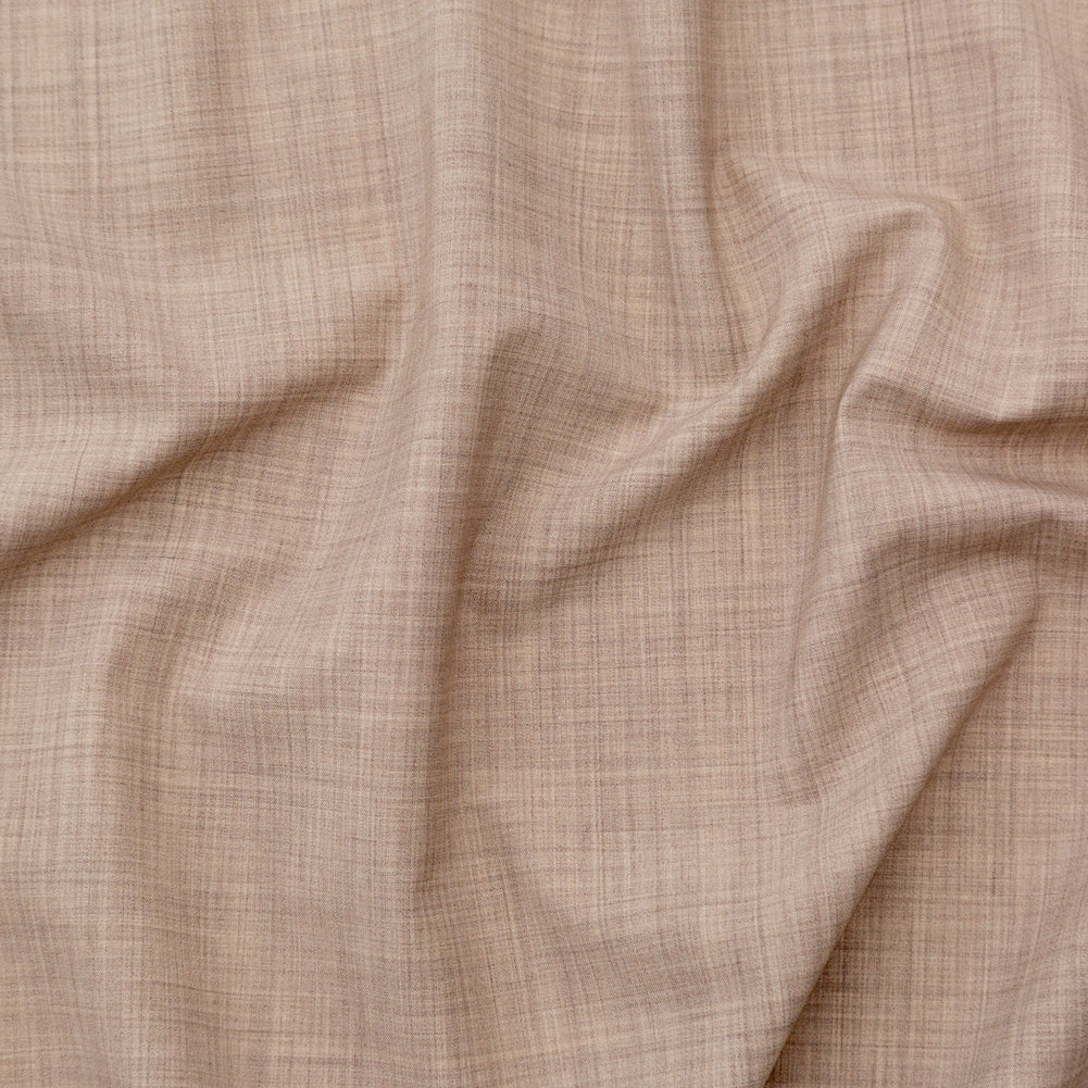 Italian Heather Hazel Stretch Wool Suiting